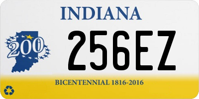 IN license plate 256EZ