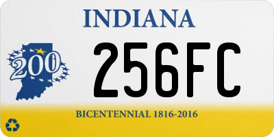 IN license plate 256FC