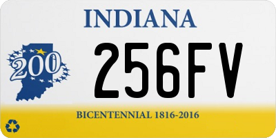 IN license plate 256FV