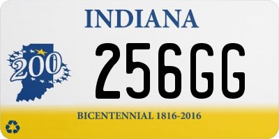 IN license plate 256GG