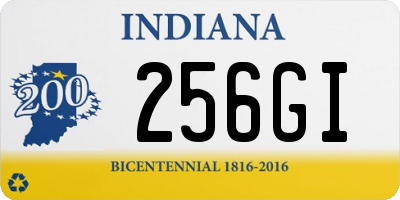 IN license plate 256GI