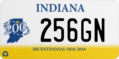 IN license plate 256GN