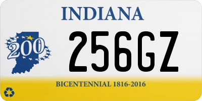 IN license plate 256GZ