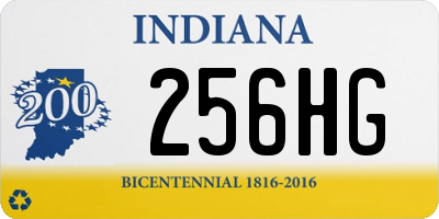 IN license plate 256HG