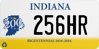 IN license plate 256HR