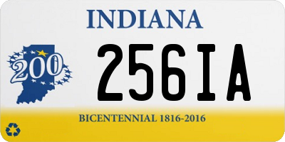 IN license plate 256IA