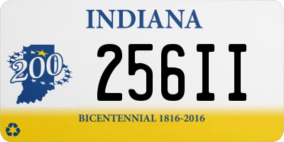 IN license plate 256II