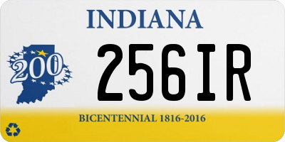 IN license plate 256IR