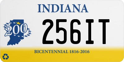 IN license plate 256IT