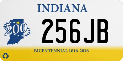 IN license plate 256JB