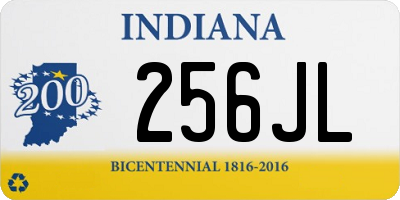 IN license plate 256JL