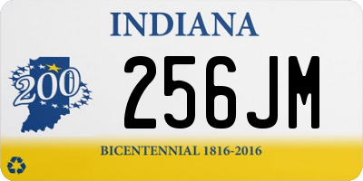 IN license plate 256JM