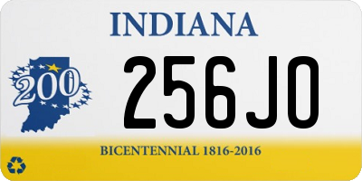 IN license plate 256JO