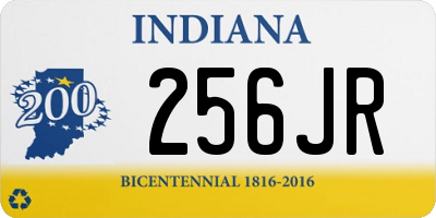 IN license plate 256JR