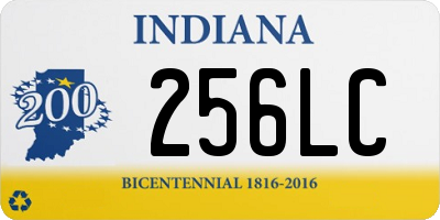 IN license plate 256LC