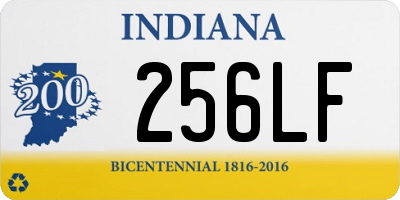 IN license plate 256LF