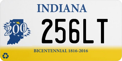 IN license plate 256LT