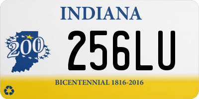 IN license plate 256LU