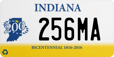 IN license plate 256MA