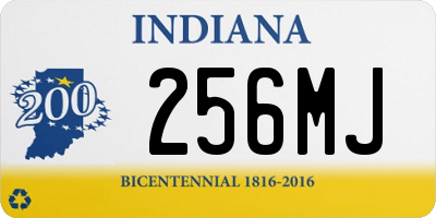 IN license plate 256MJ