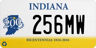 IN license plate 256MW