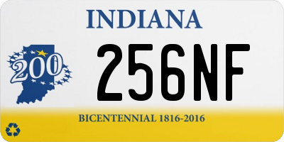 IN license plate 256NF