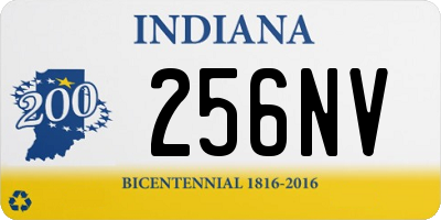 IN license plate 256NV