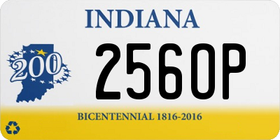 IN license plate 256OP