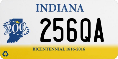 IN license plate 256QA