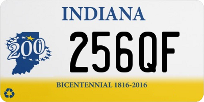 IN license plate 256QF