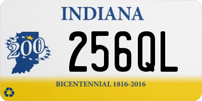 IN license plate 256QL