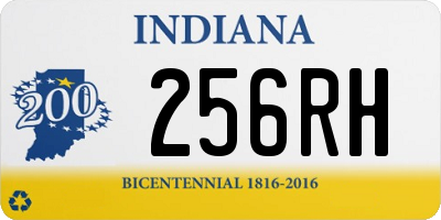 IN license plate 256RH