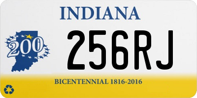 IN license plate 256RJ