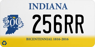 IN license plate 256RR