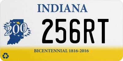 IN license plate 256RT