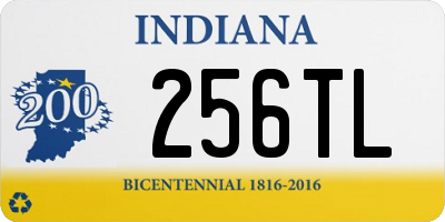 IN license plate 256TL