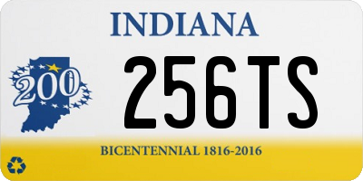 IN license plate 256TS