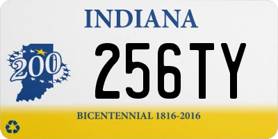 IN license plate 256TY