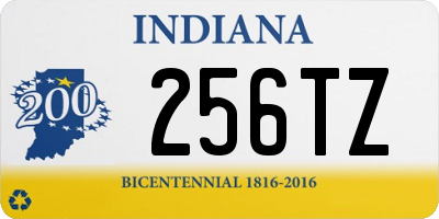 IN license plate 256TZ