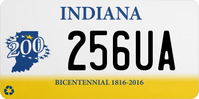 IN license plate 256UA