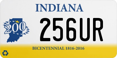 IN license plate 256UR