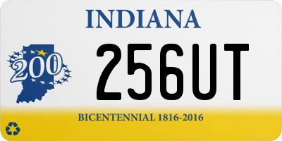 IN license plate 256UT