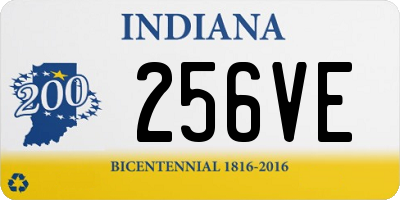 IN license plate 256VE