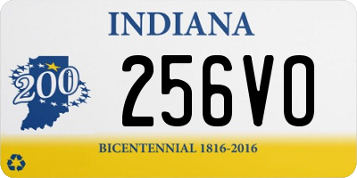 IN license plate 256VO