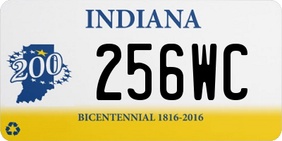 IN license plate 256WC