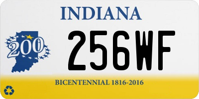 IN license plate 256WF