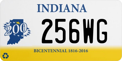 IN license plate 256WG