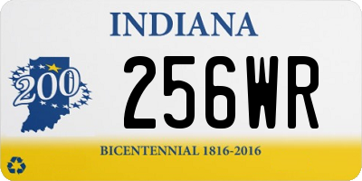 IN license plate 256WR