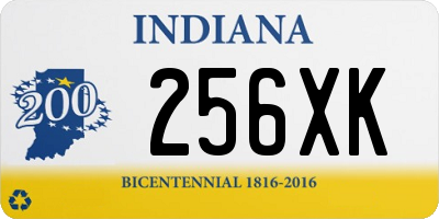 IN license plate 256XK