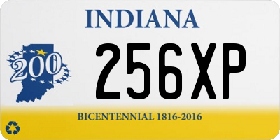 IN license plate 256XP